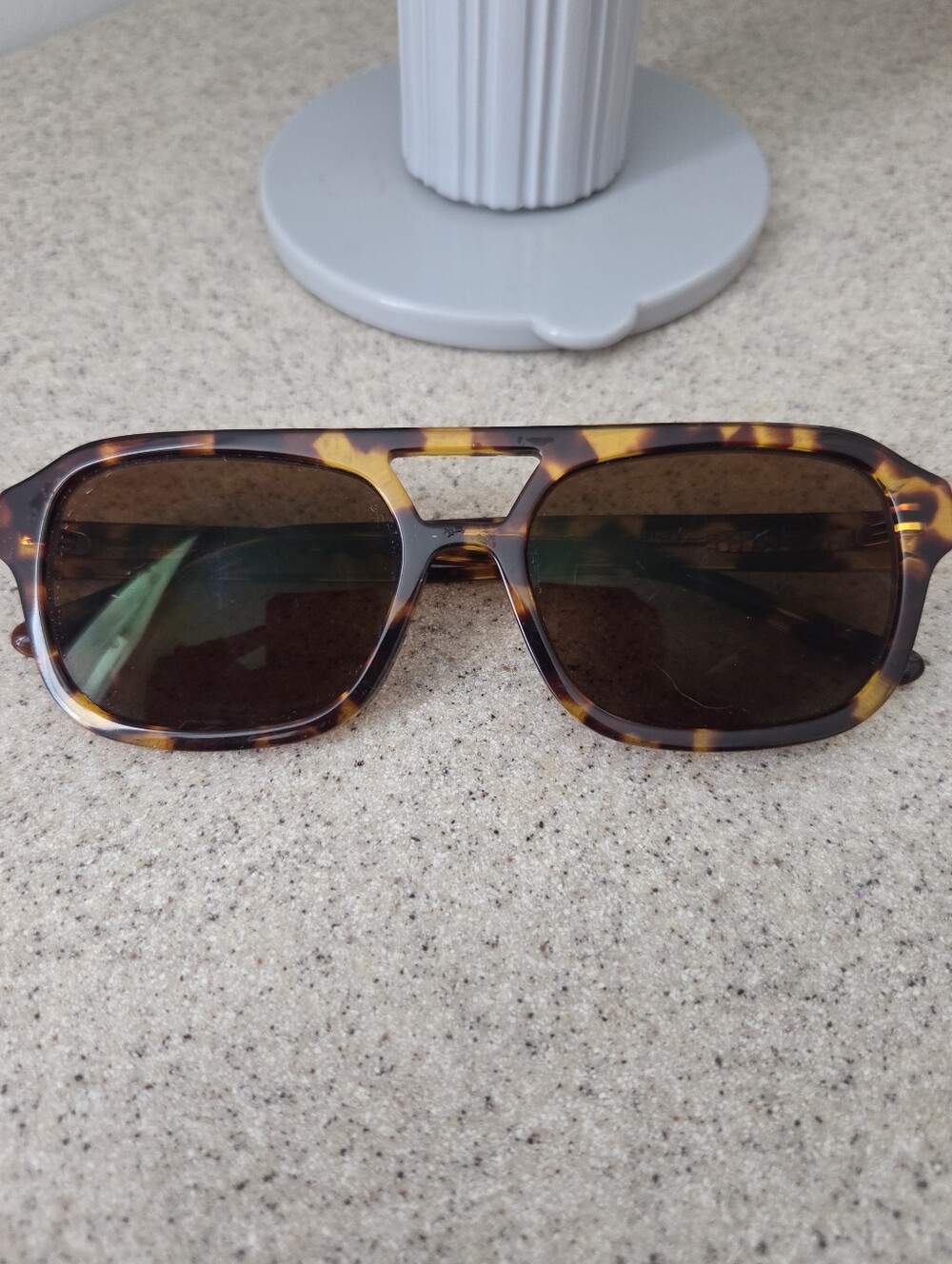 Firmoo Tortoise Brown Unisex Full Frame Acetate Sunglasses